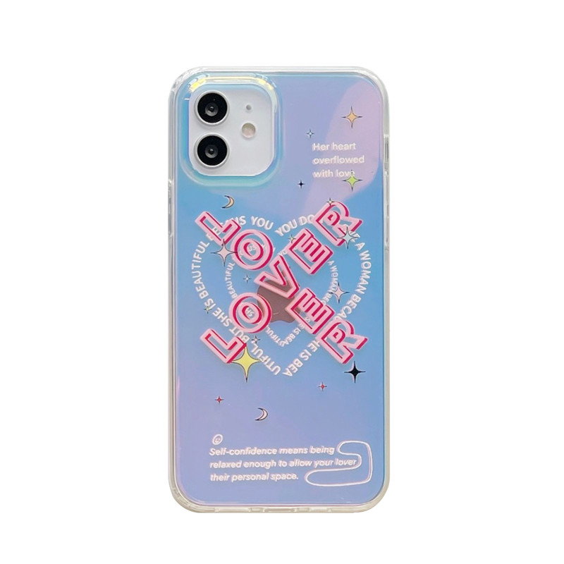 I Love Holographic iPhone 12 Case