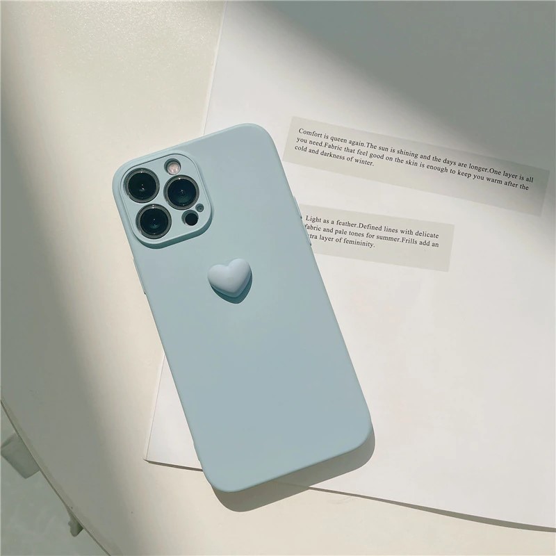 Minimal Blue Heart iPhone 11 Pro Max Case - ZiCASE