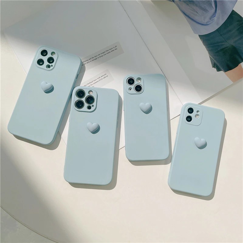 Minimal Blue Heart iPhone Cases - ZiCASE