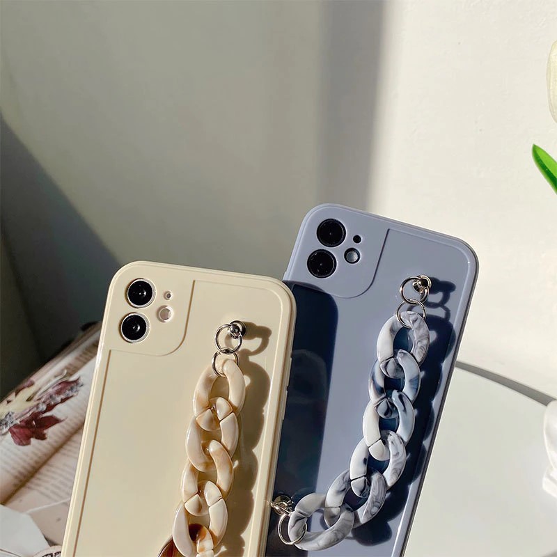 Solid Marble Chain iPhone 13 Case