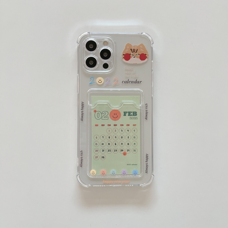 Transparent Card Holder iPhone 13 Pro Max Case
