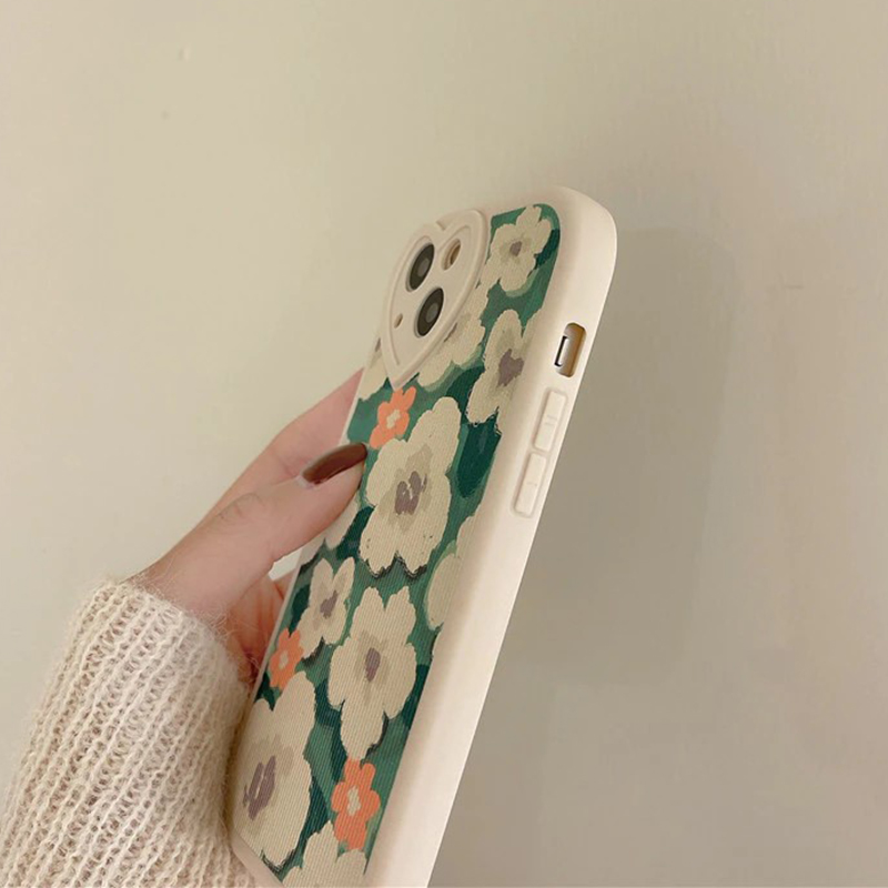 Green Abstract Floral iPhone Xr Case