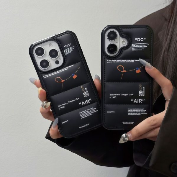 Off-White Puffer iPhone Case for iPhone 16 and iPhone 15 Pro Max