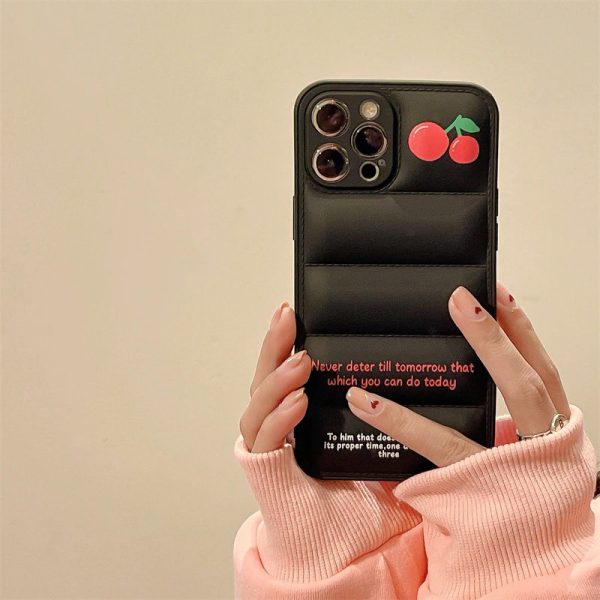 Cherry Puffer iPhone Case