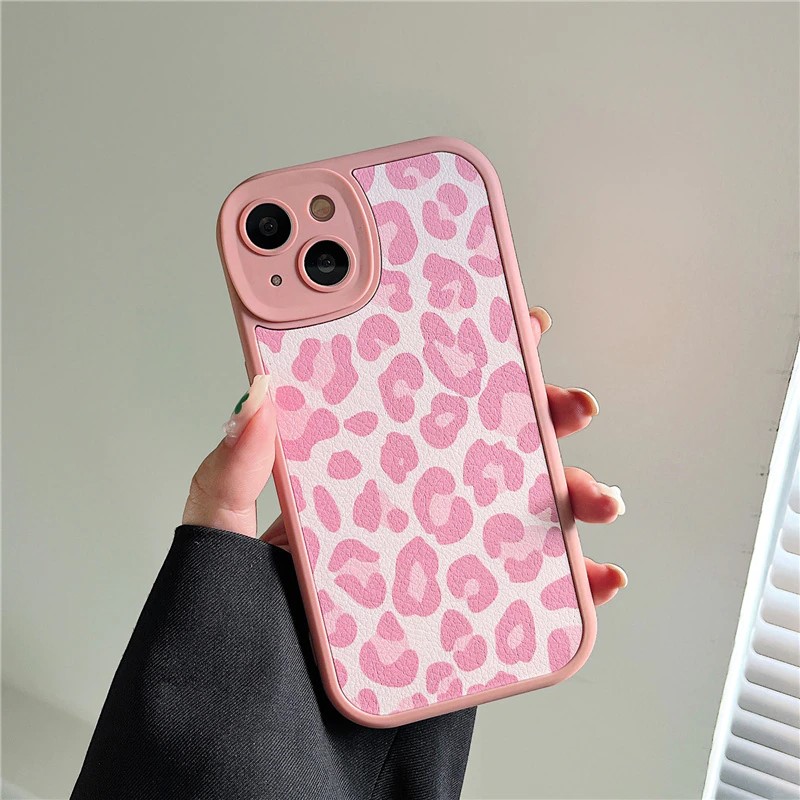 Leopard Pattern Pink iPhone Case - ZiCASE