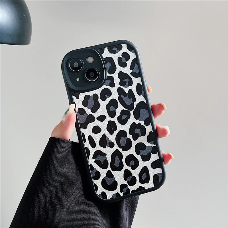 Leopard Pattern Black iPhone Case - ZiCASE