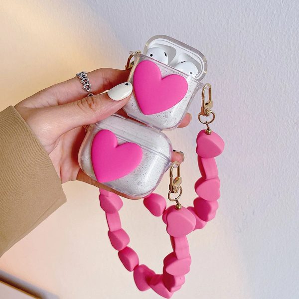 Pink Hearts AirPod Case