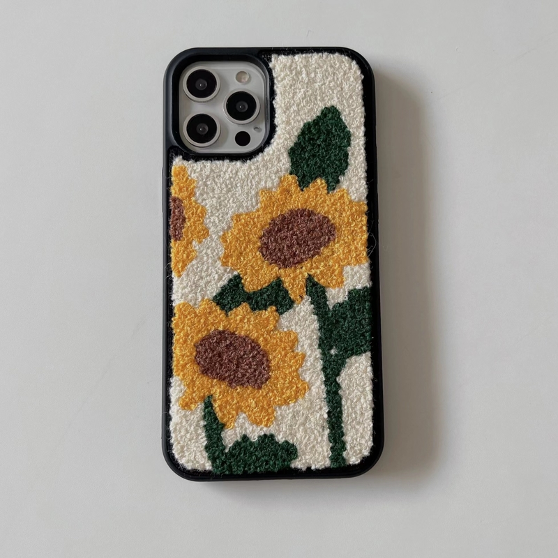 Fuzzy Sunflower iPhone 12 Pro Max Case