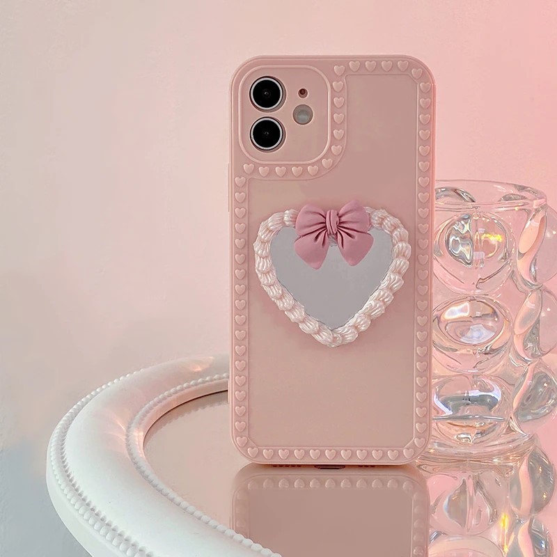 Heart Mirror iPhone 12 Case