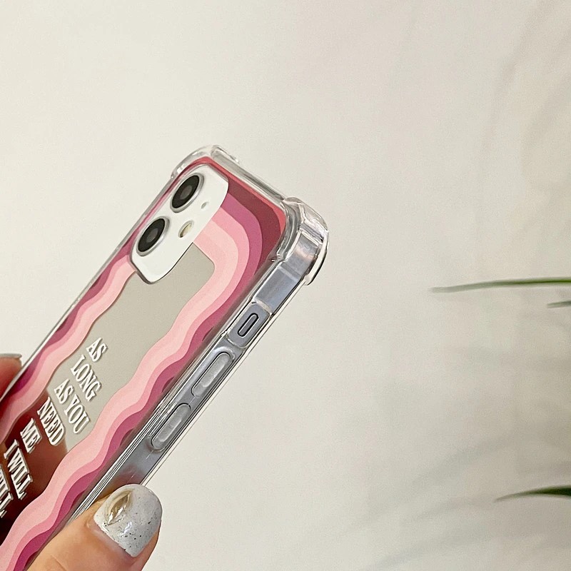Pink Abstract Mirror Case