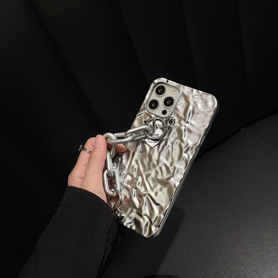 Silver Metal iPhone 13 Pro Max Case