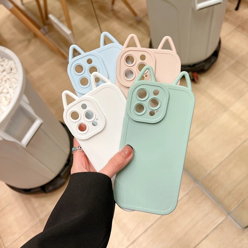 3D Pastel Cat iPhone Case