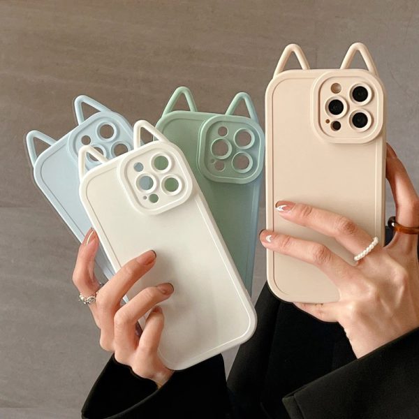 3D Pastel Cat iPhone Cases