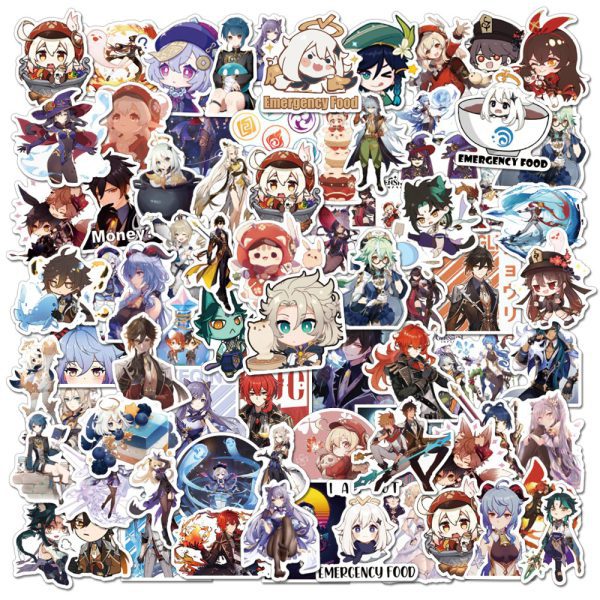 Anime Stickers for laptop water bottle