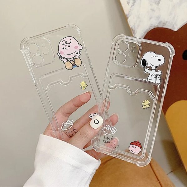 Charlie Brown & Snoopy Clear iPhone Cases