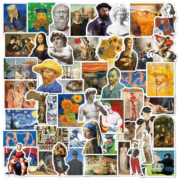 Famous Painting Art Stickers