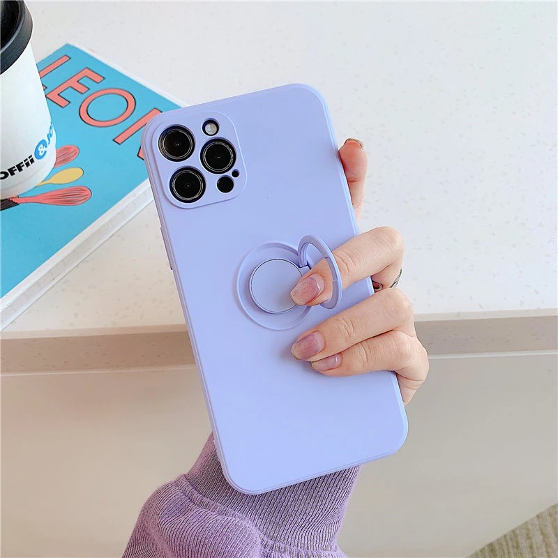 Pastel Silicone & Ring Holder iPhone 11 Pro Max Case