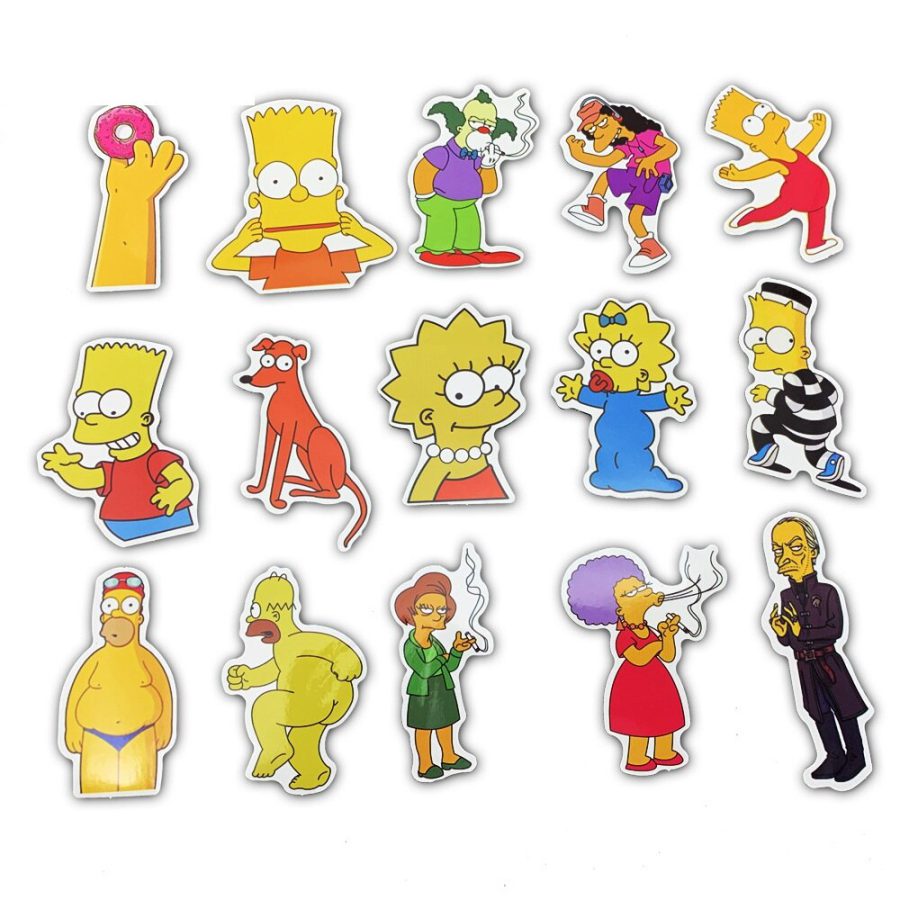 cartoon simpsons stickers