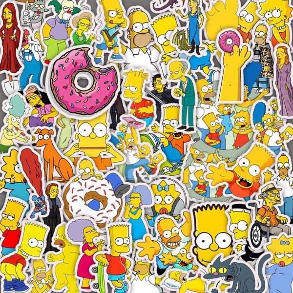simpsons stickers for laptops wa