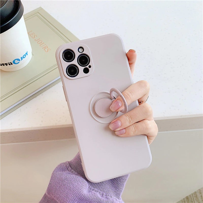 Soft Silicone Case With Ring Holder