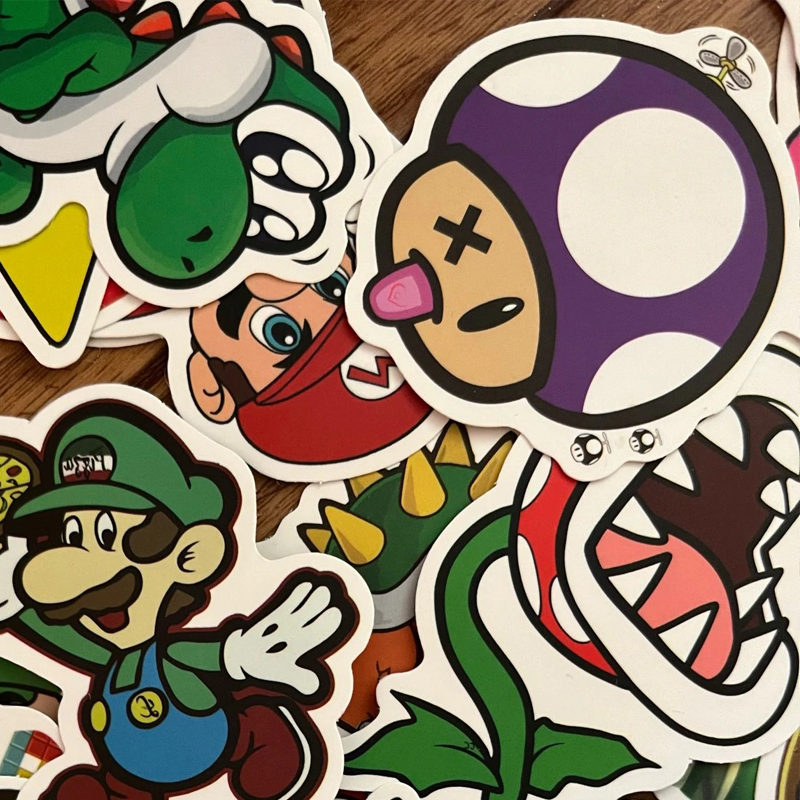 Super Mario Stickers for Laptop