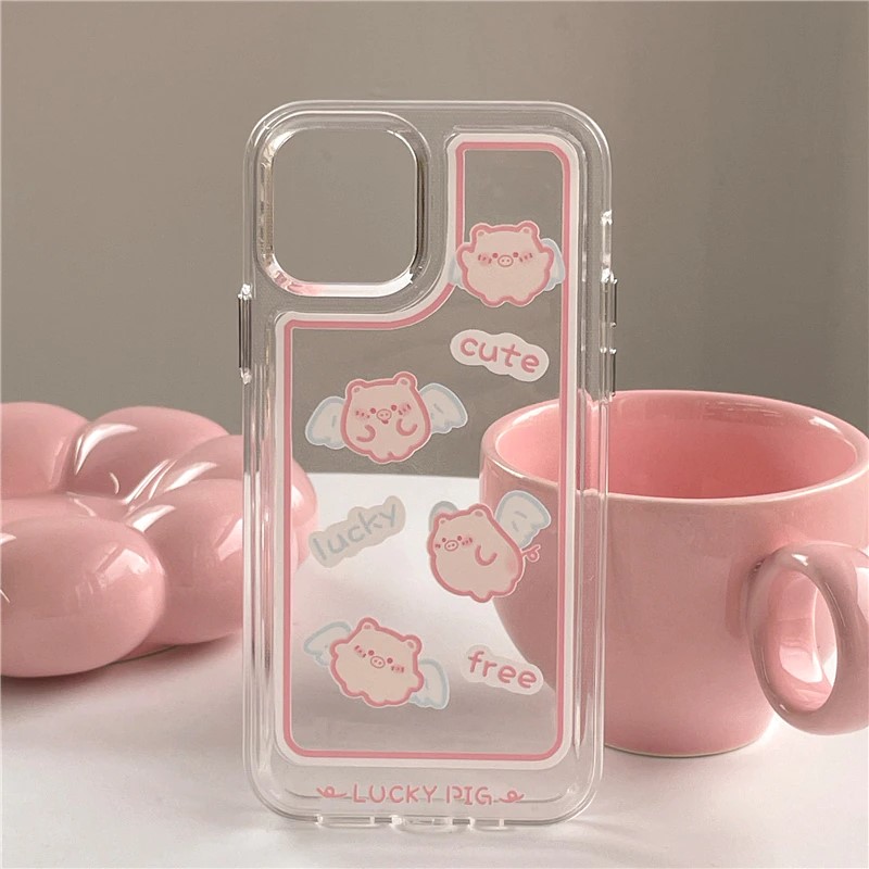 Angel Pig iPhone 12 Case