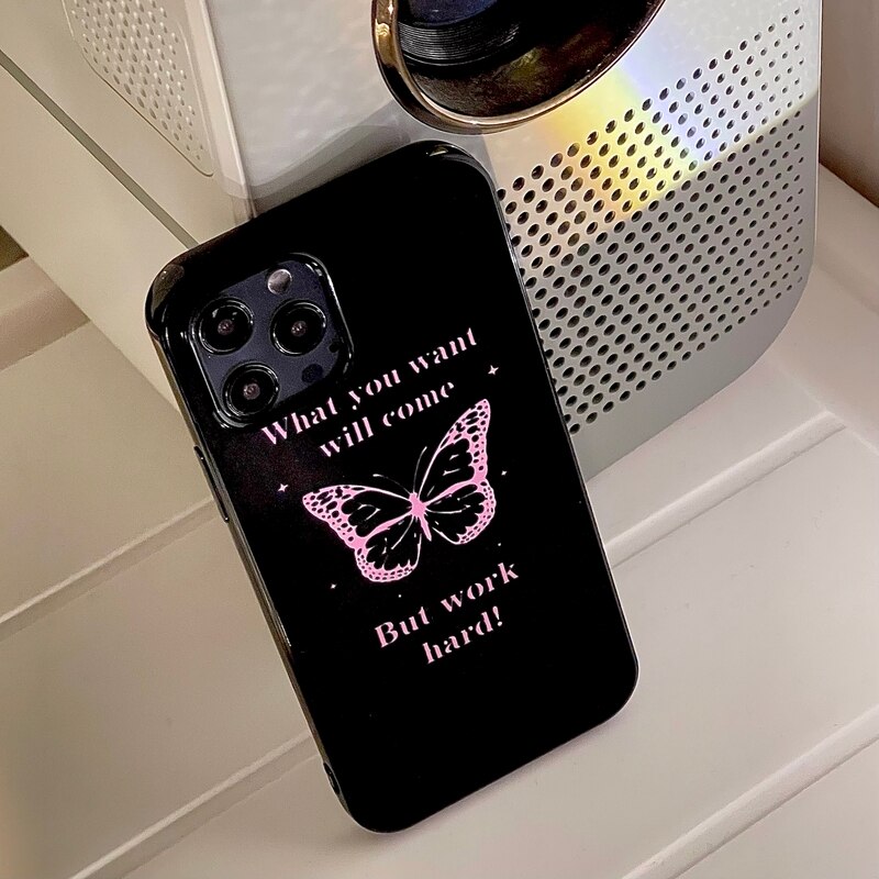 Glossy Butterfly iPhone Xr Case