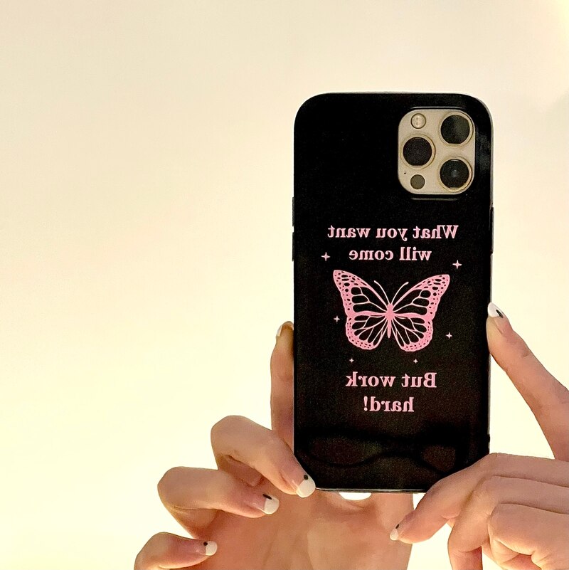 Glossy Butterfly iPhone Case