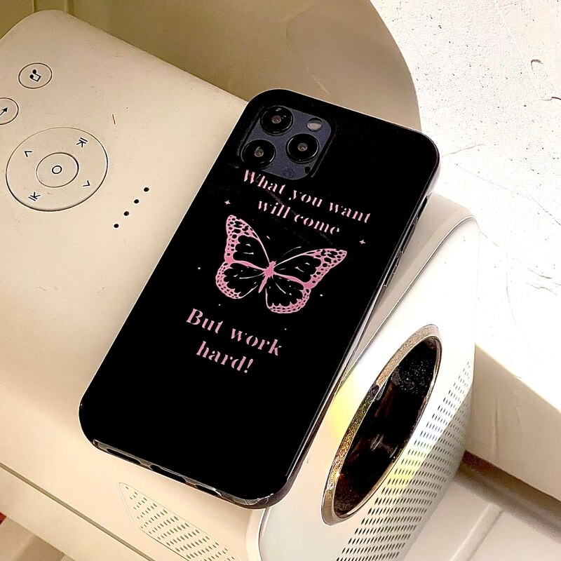 Glossy Butterfly iPhone 12 Case