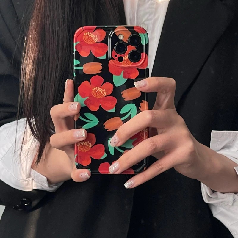Glossy Rose iPhone 13 Pro Max Case