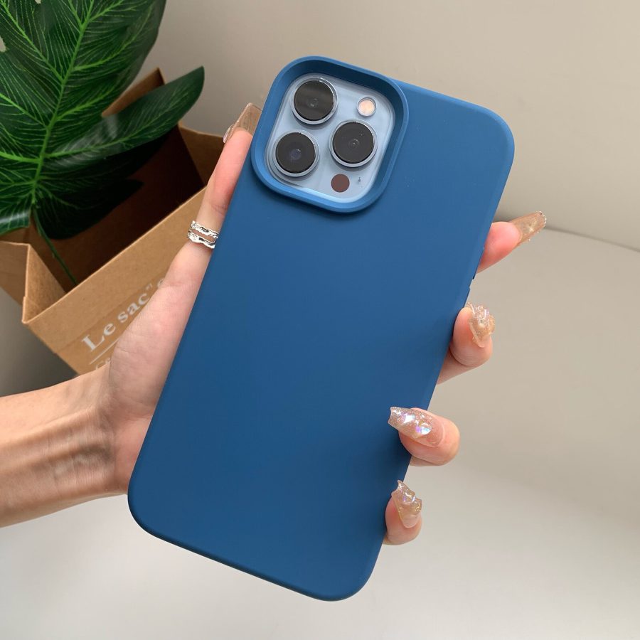 Blue Pastel Silicone iPhone 13 Pro Max Case