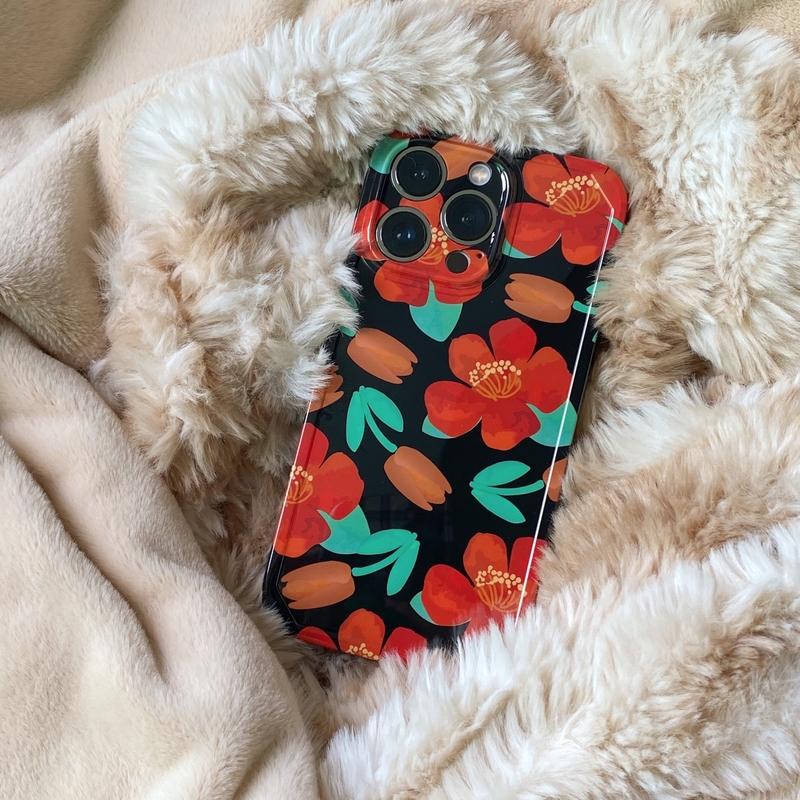 Red Flowers iPhone 11 Pro Max Case