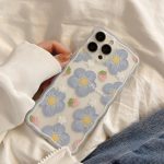 Blue Wavy Flowers iPhone Case - ZiCASE