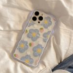 Blue Wavy Flowers iPhone Case - ZiCASE