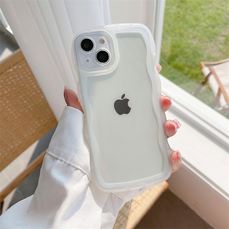 Clear Wavy iPhone Case