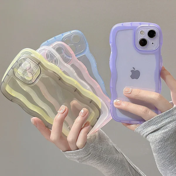 Clear Wavy iPhone 13 Cases