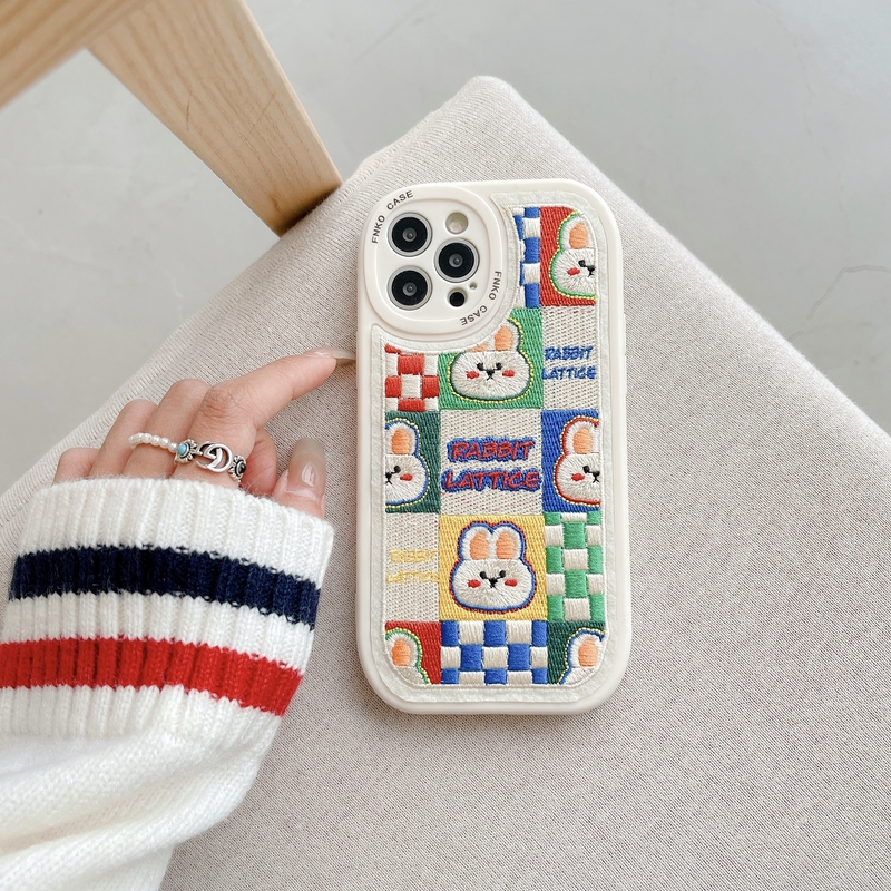 Embroidery Rabbit iPhone 13 Case