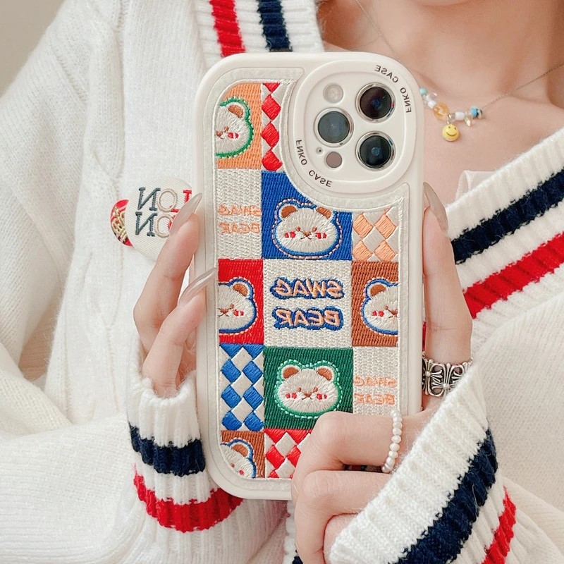 Kawaii Embroidered iPhone 11 Pro Max Case
