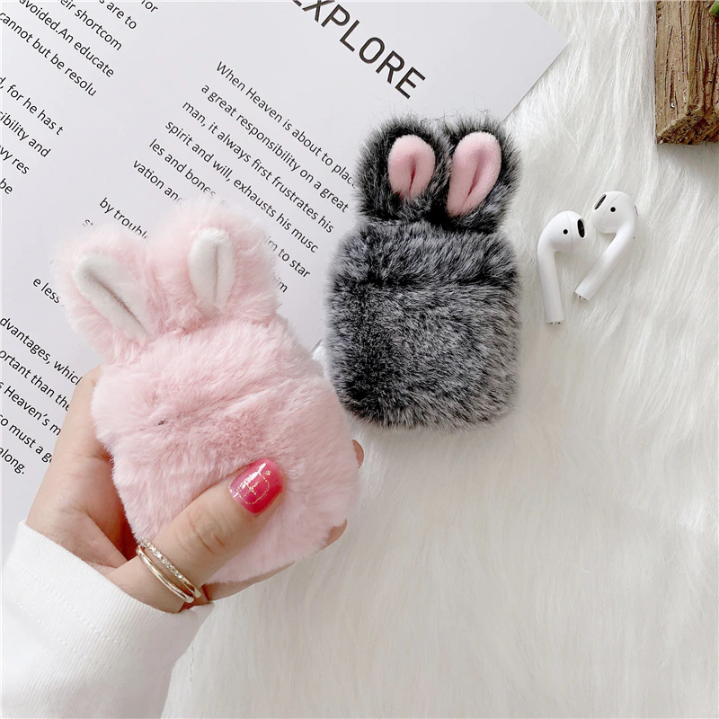 Plush Bunny AirPods Cases