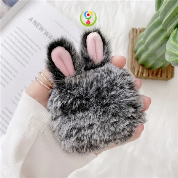 Plush Bunny AirPods Case