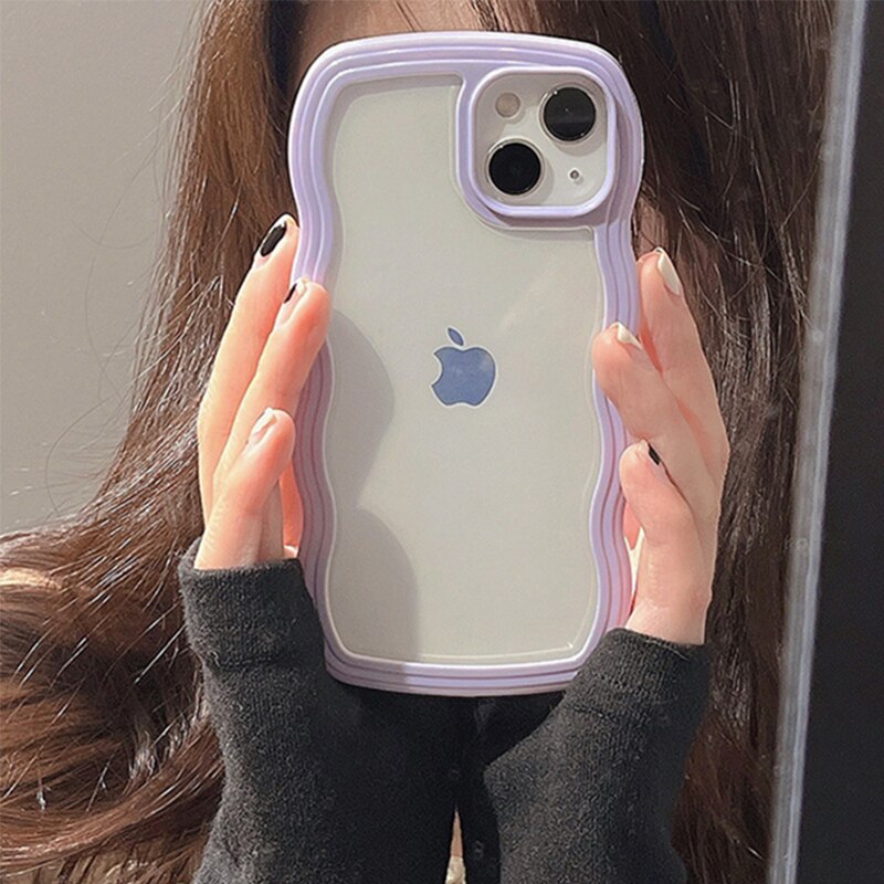 Purple Wavy iPhone Case