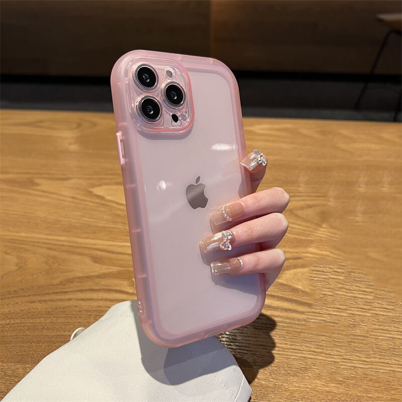 Soft Pink Shockproof iPhone 13 Pro Max Cases