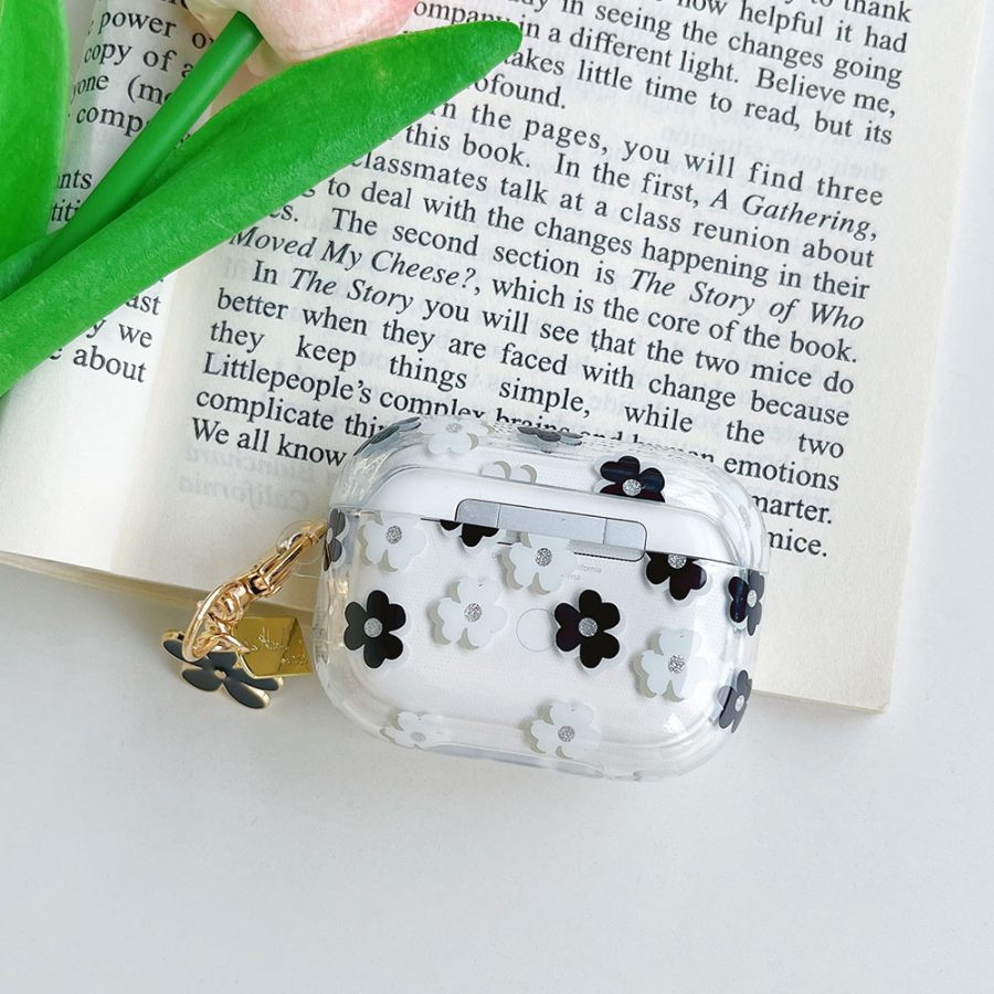Black & White Floral AirPods Pro Case