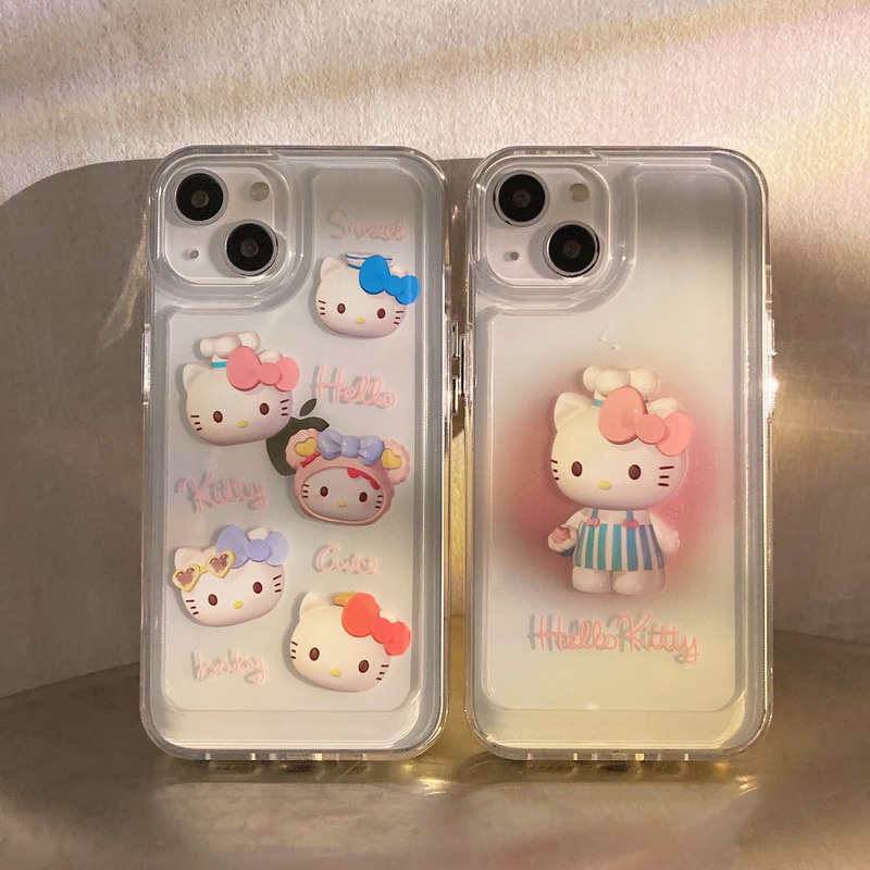 Clear Hello Kitty iPhone 13 Case