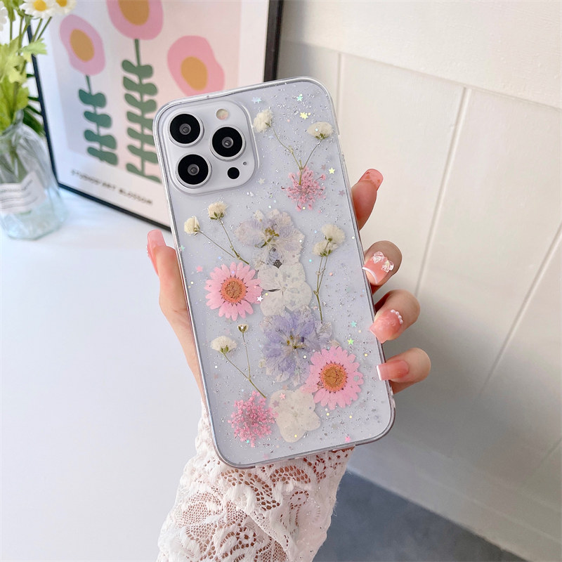 Dried Pink Flowers iPhone Case