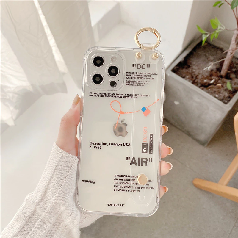 Off White iPhone iPhone 11 Pro Max Case With Wrist Strap