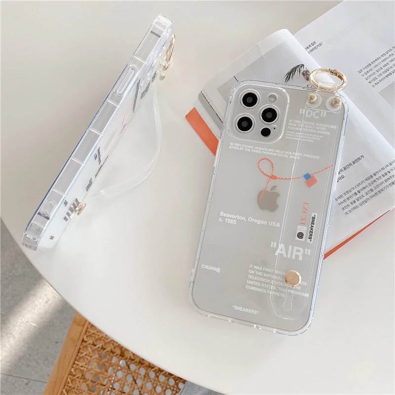 Off White iPhone iPhone 11 Pro Max Case With Wrist Strap