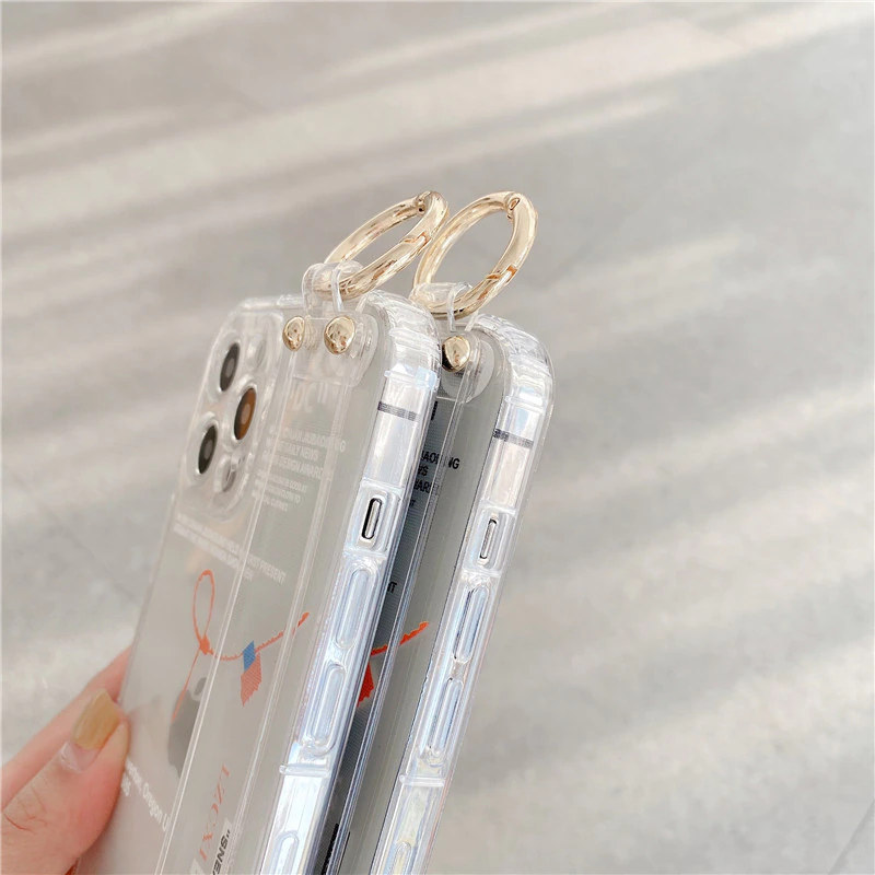 Off White iPhone iPhone 11 Pro Max i{Phone 13 Pro Max Case With Wrist Strap