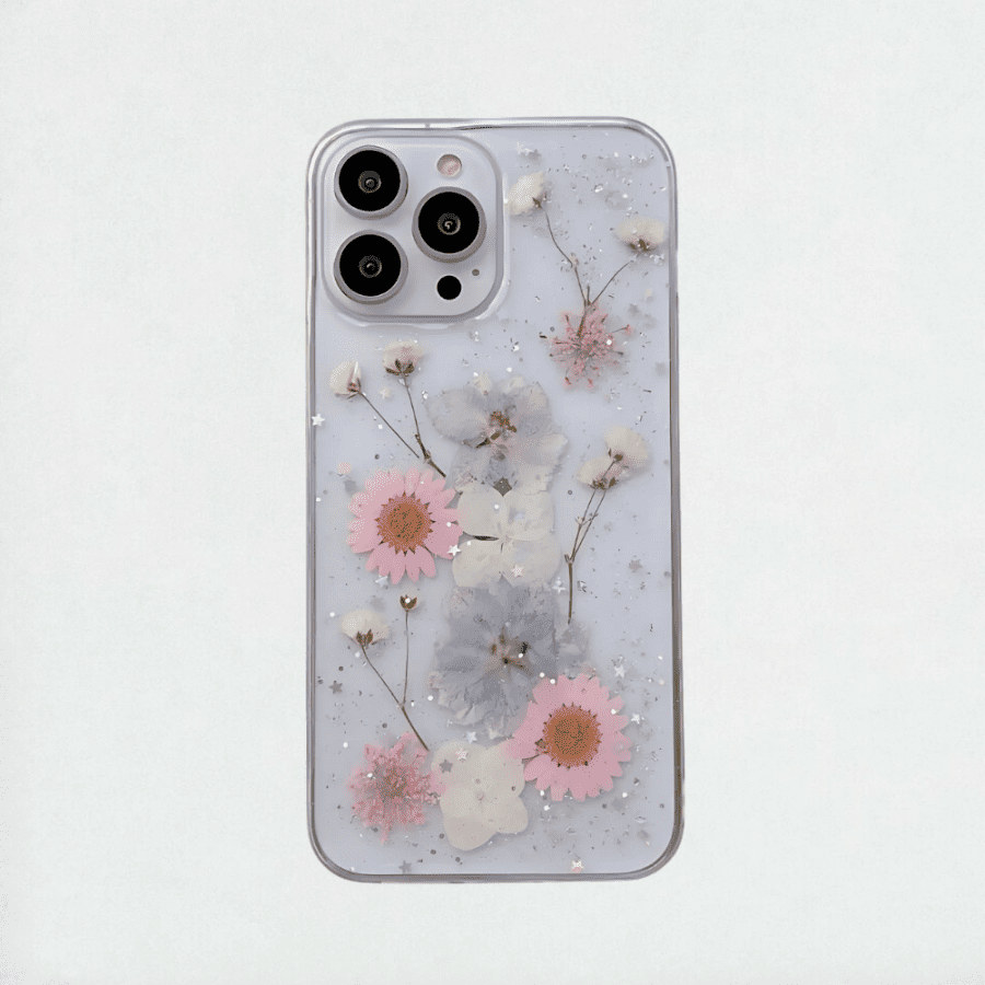 Pressed Dried Flowers iPhone 15 Pro Max Case