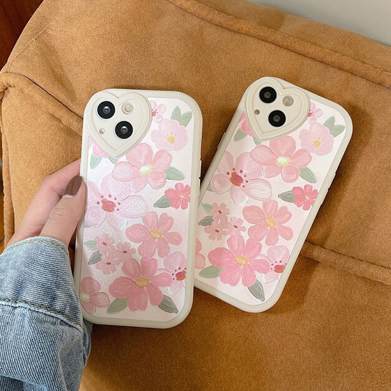 Pink Flowers iPhone 12 Case